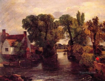 The Mill Stream Romántico John Constable Pinturas al óleo